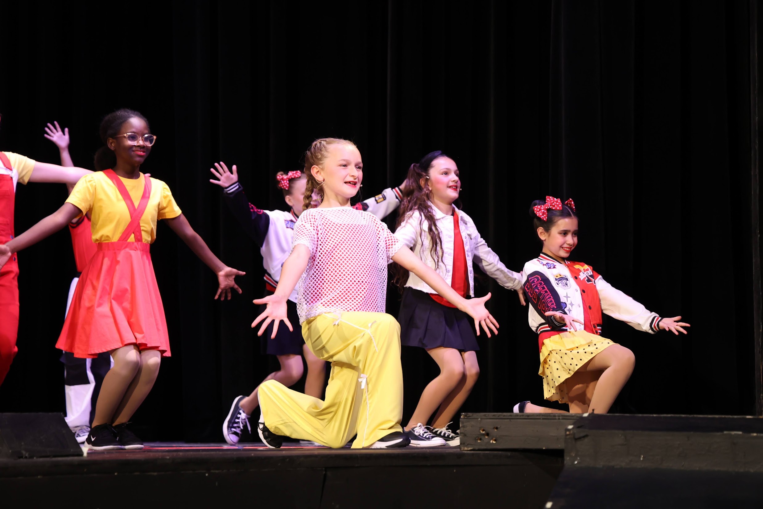 On Stage dance student performing